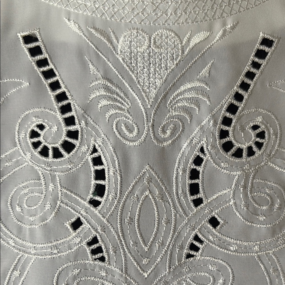 Vintage Laura Scott White Embroidered Blouse - Picture 4 of 9